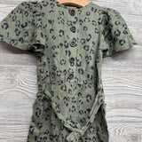 LS Flutter Sleeve Outfit W/ Belt Animal Print 2T