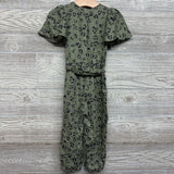 LS Flutter Sleeve Outfit W/ Belt Animal Print 2T
