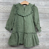 LS Eyelet Ruffle Dress 3T