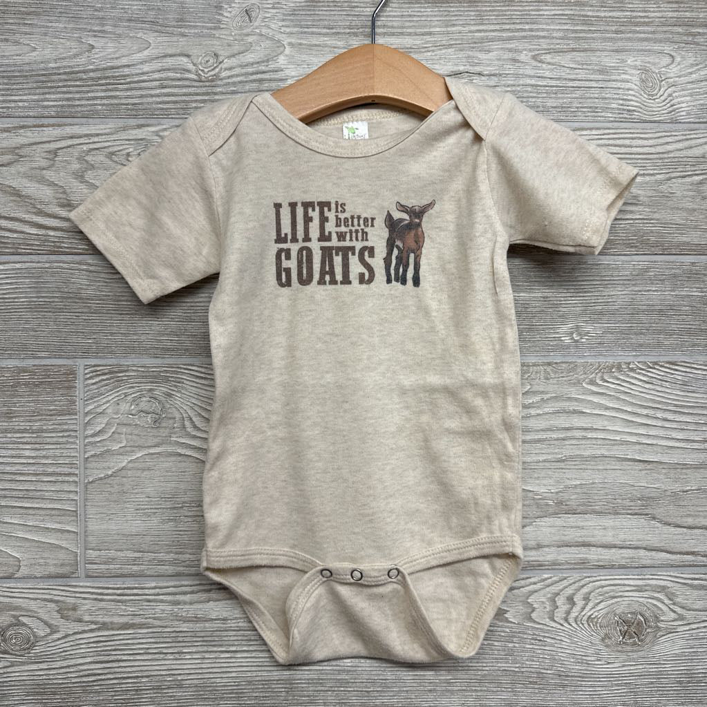 Bodysuit Life Is Better With Goats 12-18M