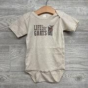 Bodysuit Life Is Better With Goats 12-18M
