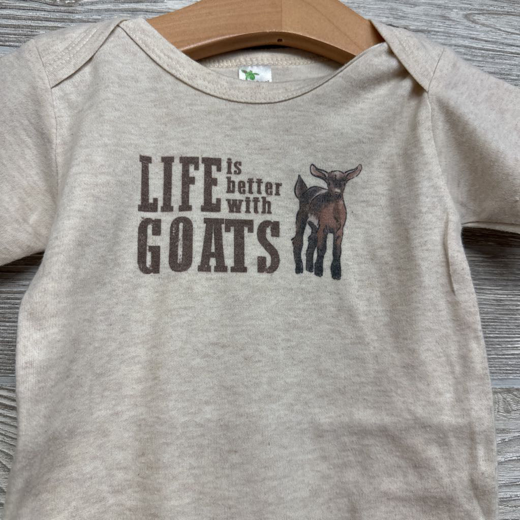 Bodysuit Life Is Better With Goats 12-18M