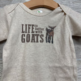 Bodysuit Life Is Better With Goats 12-18M