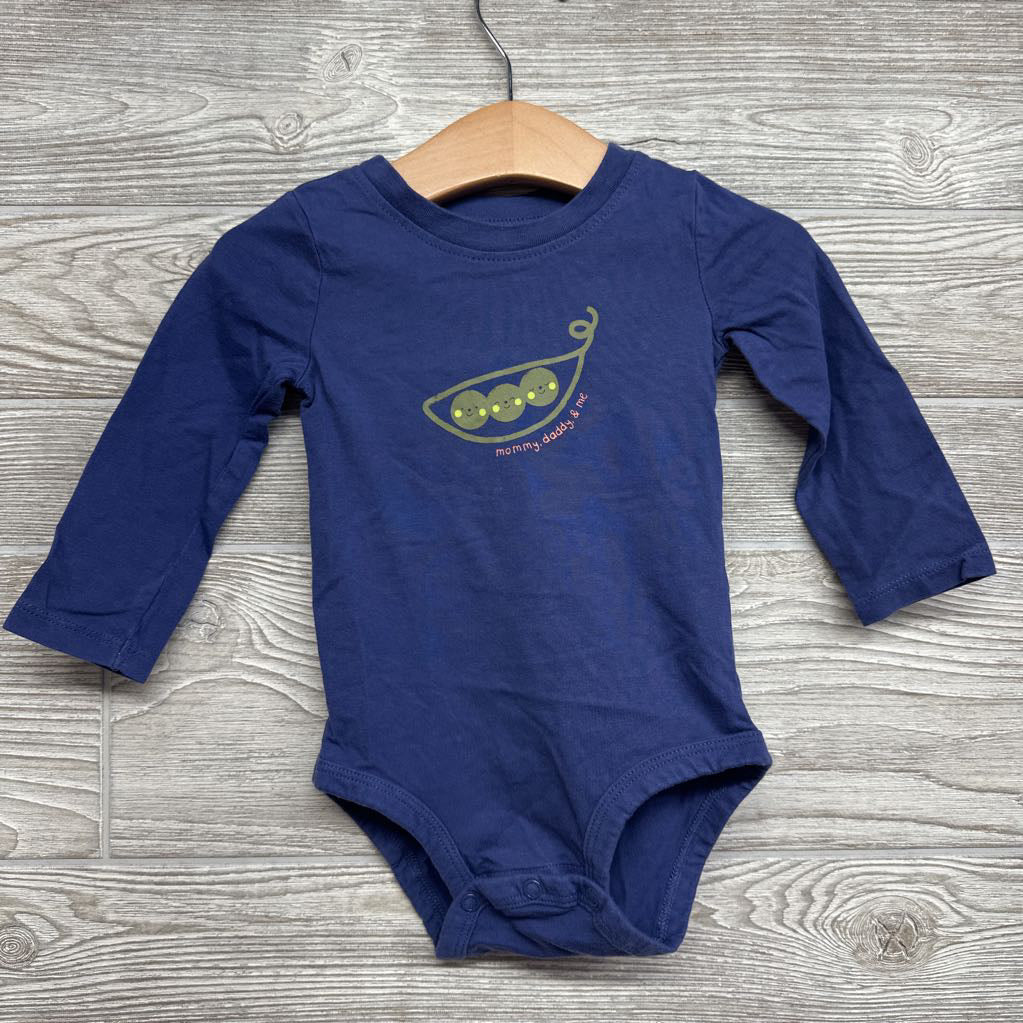 LS Bodysuit Mommy, Daddy, & Me Pea Pod 12M