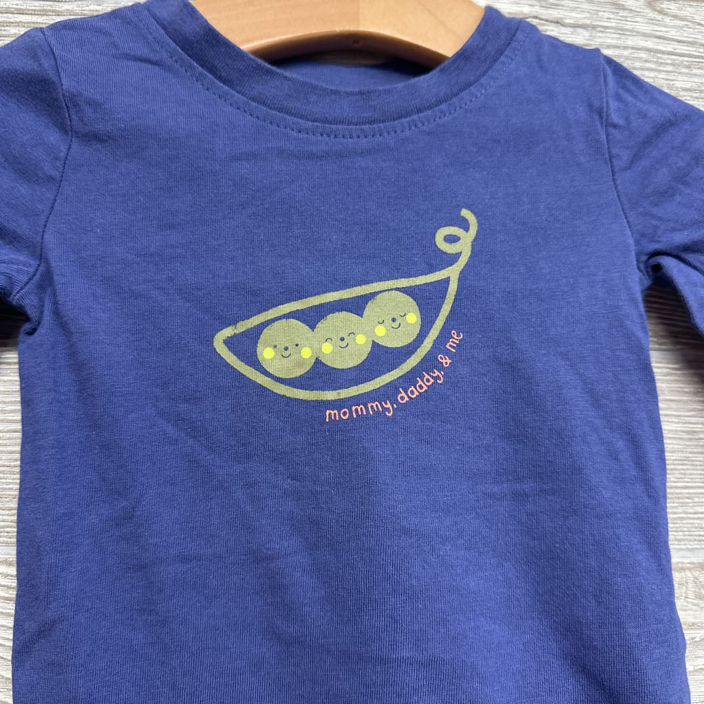 LS Bodysuit Mommy, Daddy, & Me Pea Pod 12M