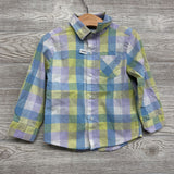 Button Up Gingham Shirt 2t