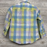 Button Up Gingham Shirt 2t