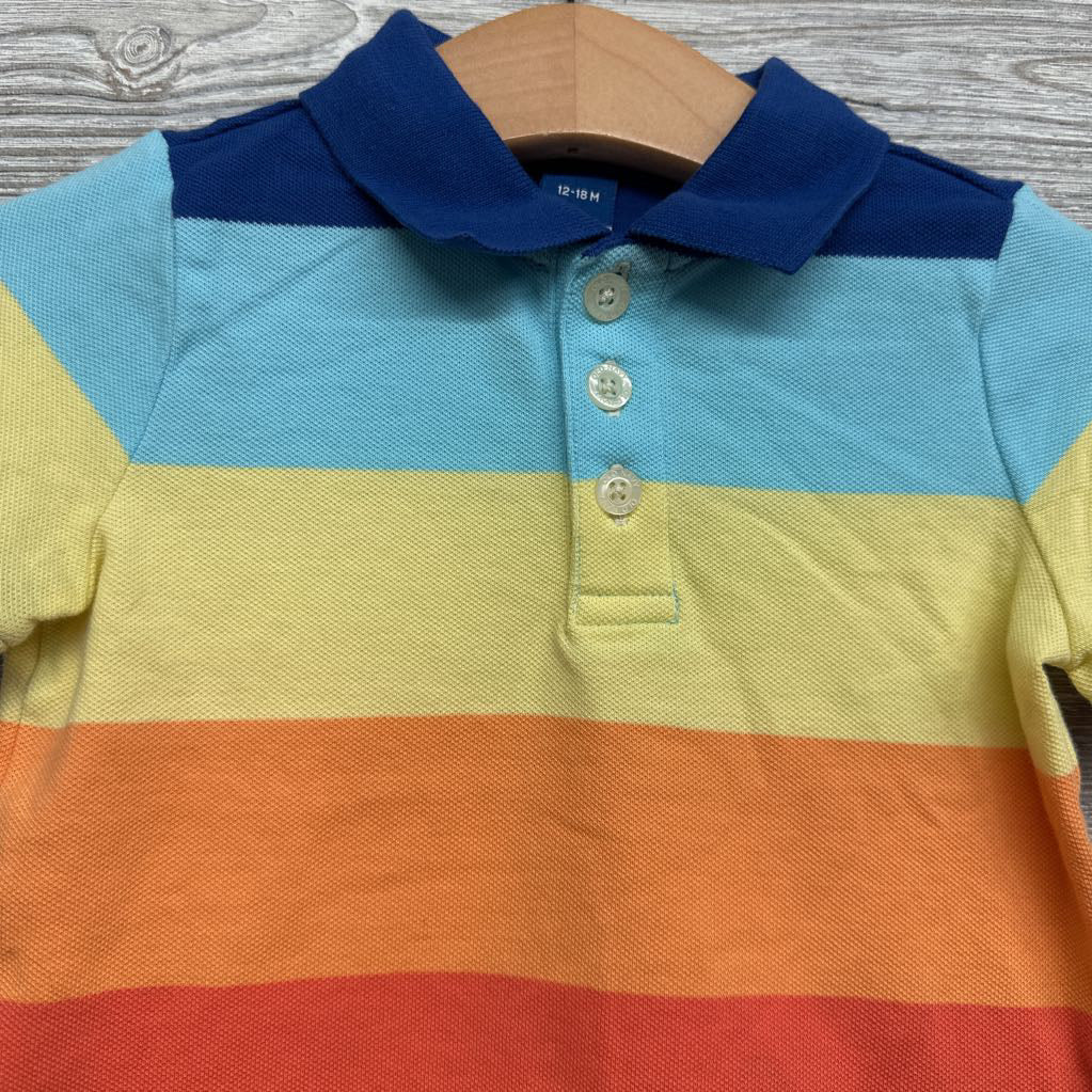 Polo Shirt Chunky Stripes 12-18M