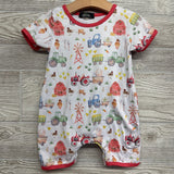 Shorty Romper Farm Tractors 12-24M