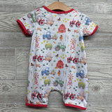 Shorty Romper Farm Tractors 12-24M