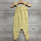 Muslin Flutter Sleeve Jumpsuit Flowers 12M