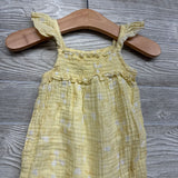 Muslin Flutter Sleeve Jumpsuit Flowers 12M