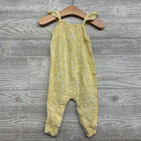 Muslin Flutter Sleeve Jumpsuit Flowers 12M