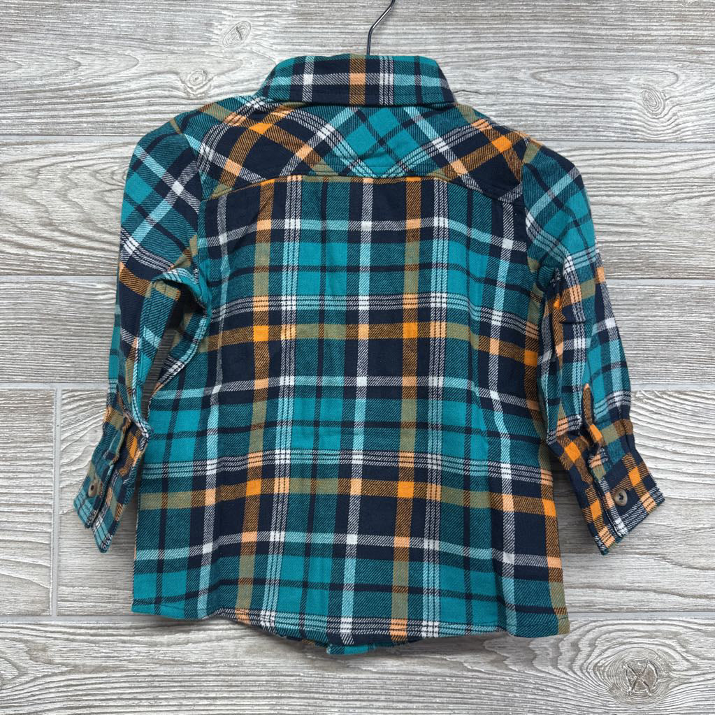 Nw/oT LS Plaid Button Up Shirt 18M