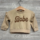 Crewneck Babe Ruffle 6-12M