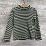 Lettuce Trim Mock Neck Shirt Stripes 4t