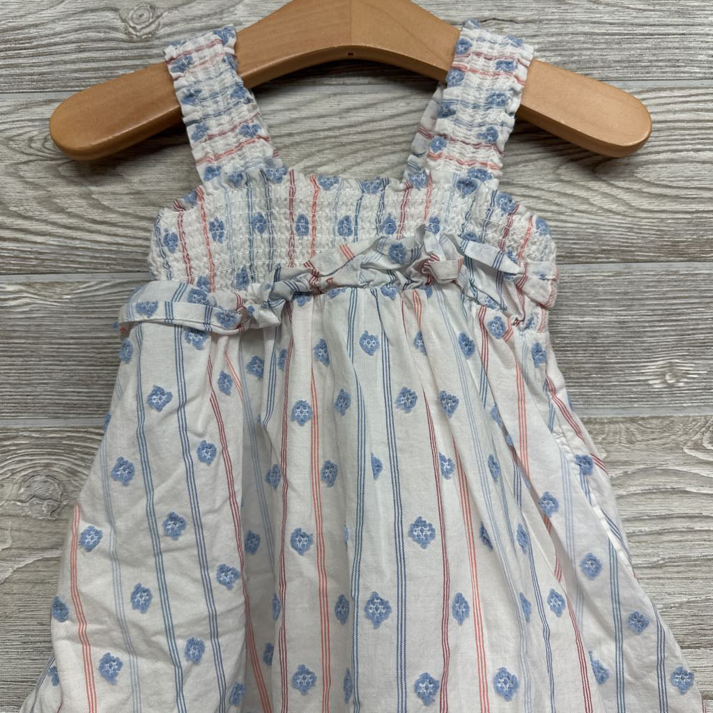 Tank Smocked Dress Stripes 2T