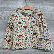 LS Shirt Ruffles Flowers & Animals 4-5