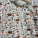 LS Shirt Ruffles Flowers & Animals 4-5