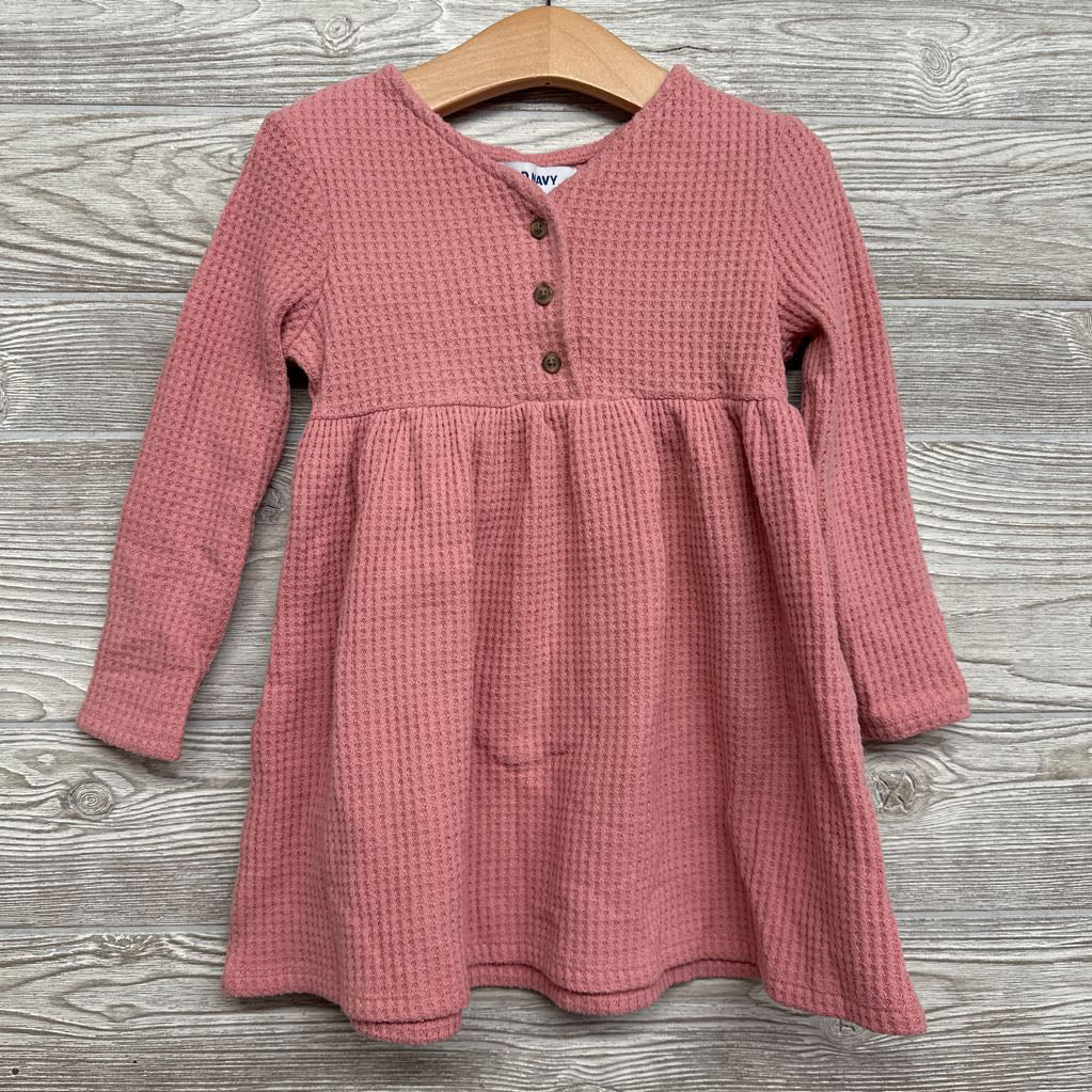 LS Waffle Knit Dress 3T
