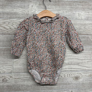 Linen Bodysuit Flowers Ruffles 12M