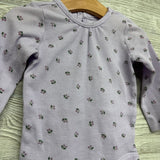 Waffle Knit Bodysuit Flowers 18M