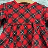 LS Plaid Dress 2T