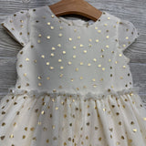Tulle Dress Metallic Hearts 18M