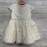 Tulle Dress Metallic Hearts 18M