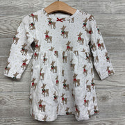 LS Dress Reindeer 2T