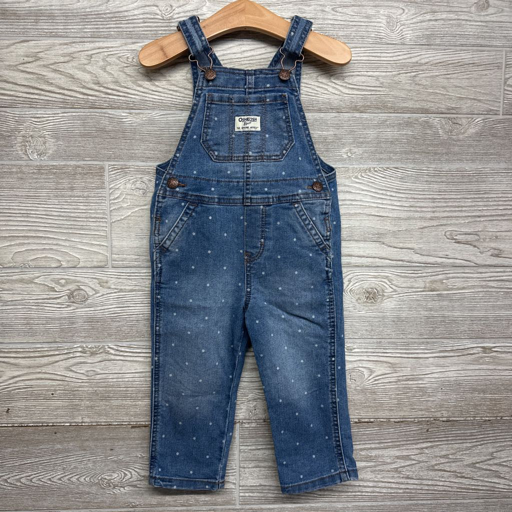 Denim Overalls Dots 2t