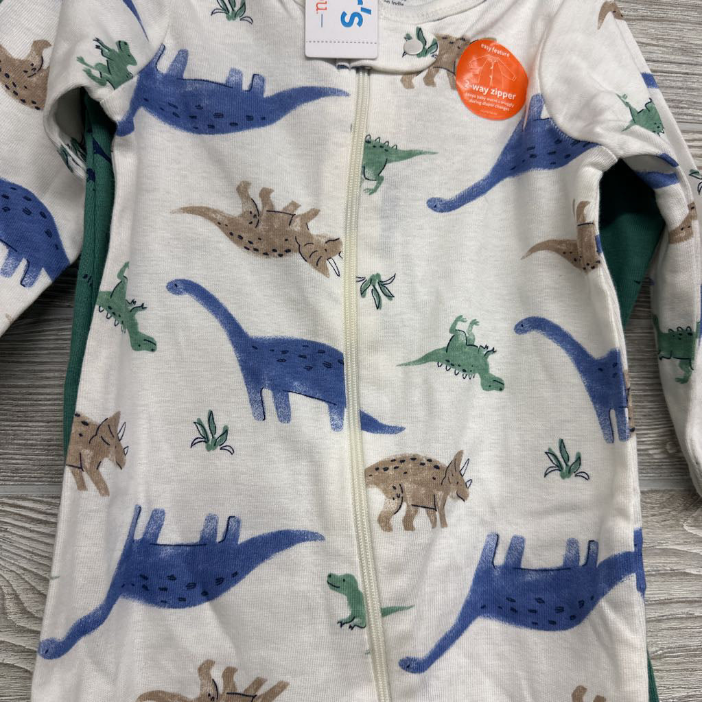 NEW 2 Pk Sleepers Dinosaurs 9M