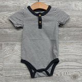 Henley Bodysuit Stripes 6-9M