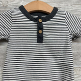 Henley Bodysuit Stripes 6-9M