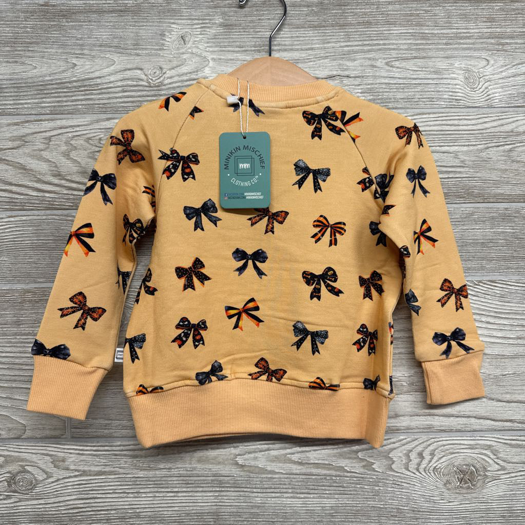 NEW Crewneck Bows Pumpkins 12-18M