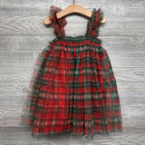 Tank Layered Tulle Dress Plaid 4t