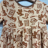 NEW Bamboo Dress Wanted Western 4T