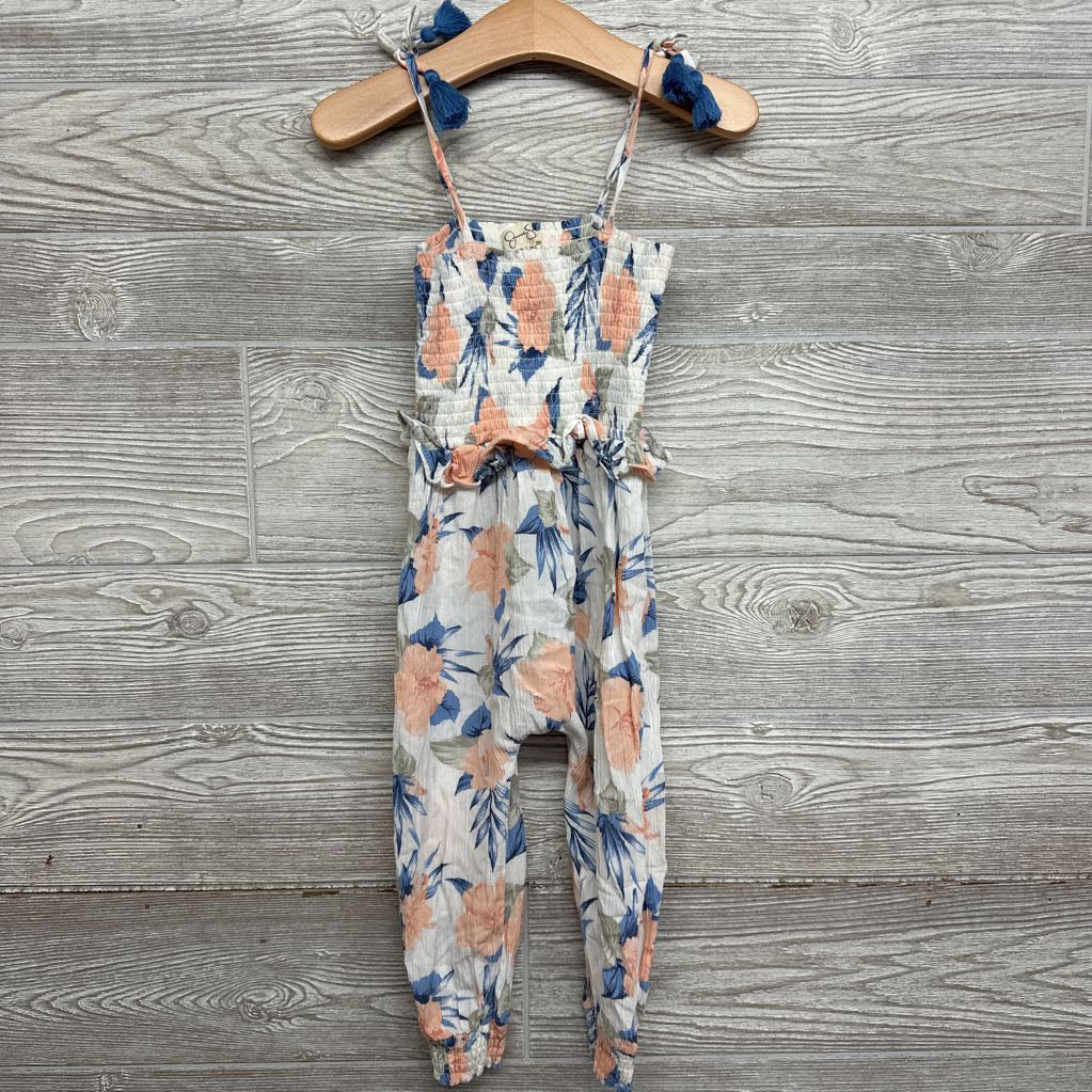Smocked Tank Outfit Flowers 3T