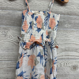 Smocked Tank Outfit Flowers 3T