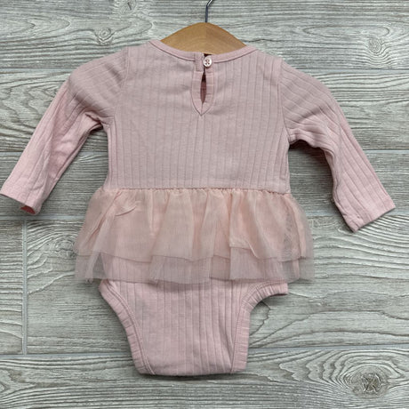 LS Ribbed Skirted Bodysuit 6M