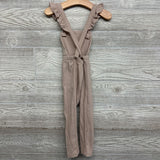 Ribbed Overalls & LS Shirt Flowers 24M