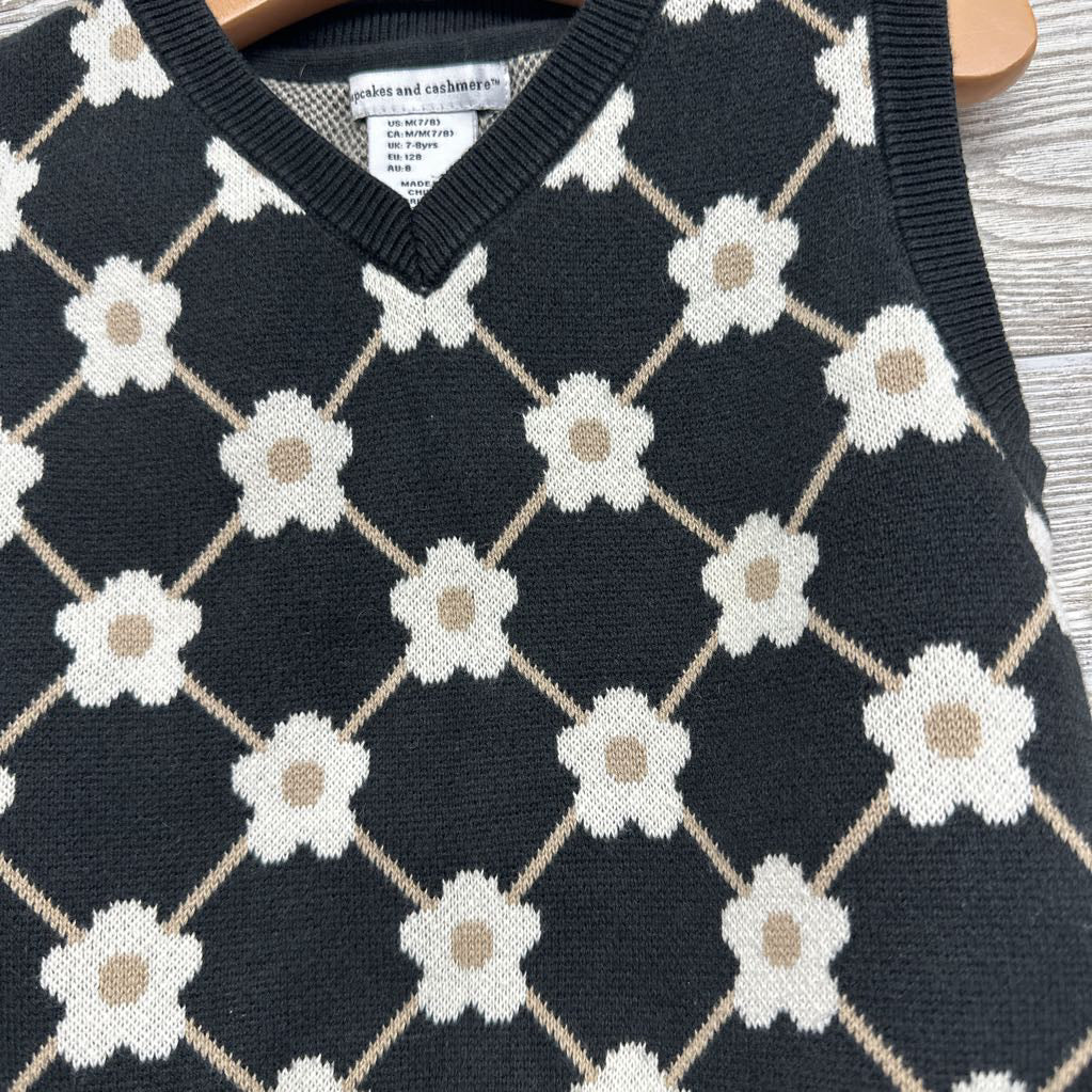Sweater Vest Flowers 7-8