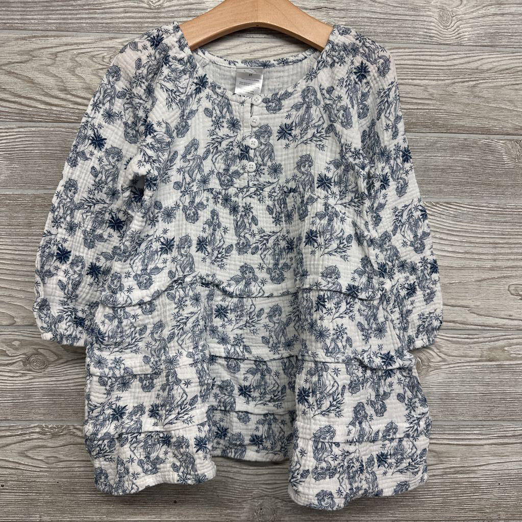Tiered Muslin Dress Elsa & Anna 5t