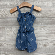 Chambray Tank Romper Stars 12M
