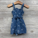 Chambray Tank Romper Stars 12M