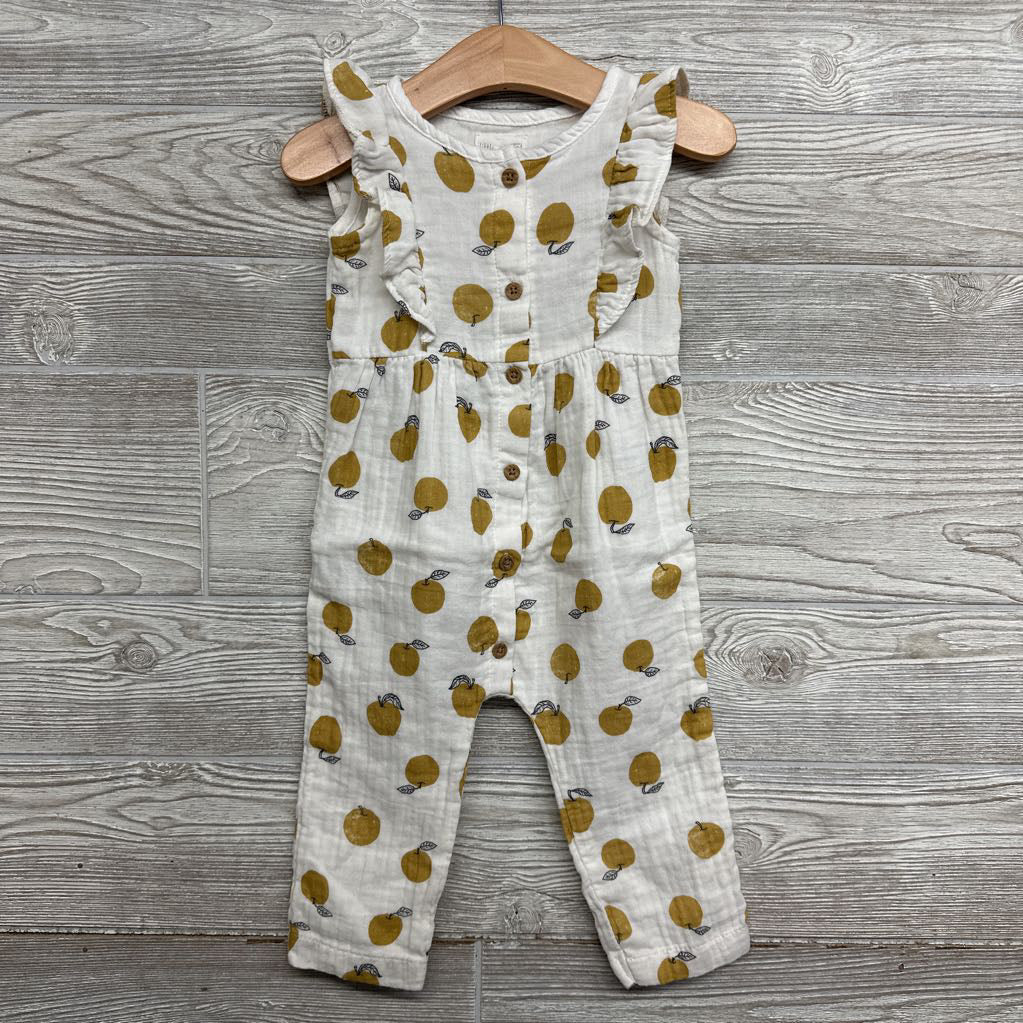 LS Gauze Outfit Apples 12M