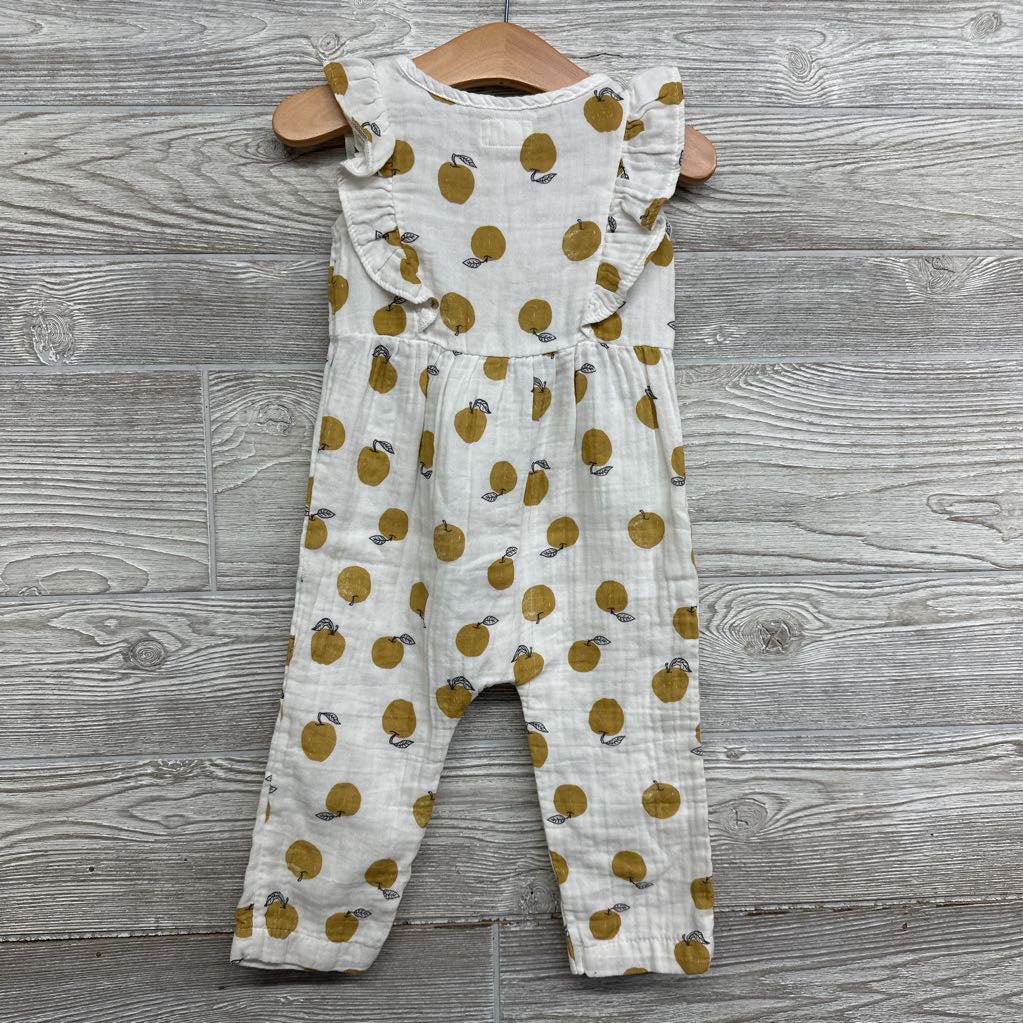 LS Gauze Outfit Apples 12M