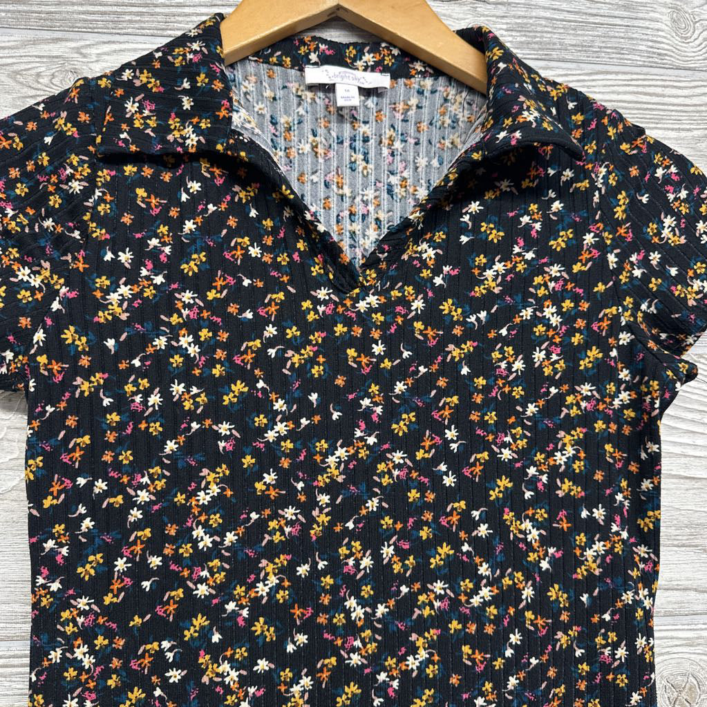 Ribbed Polo Dress Flowers 16