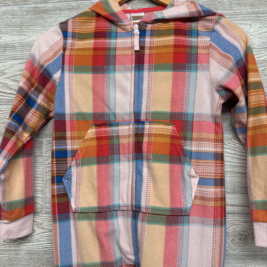 LS Plaid Fleece PJ Outfit W/ Hood 8