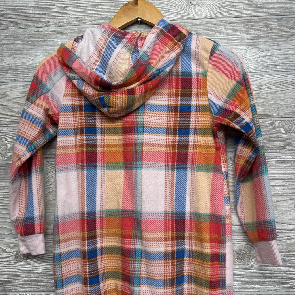 LS Plaid Fleece PJ Outfit W/ Hood 8